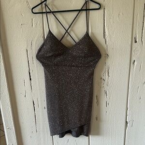 Windsor Black Asymmetrical Fitted Camisole